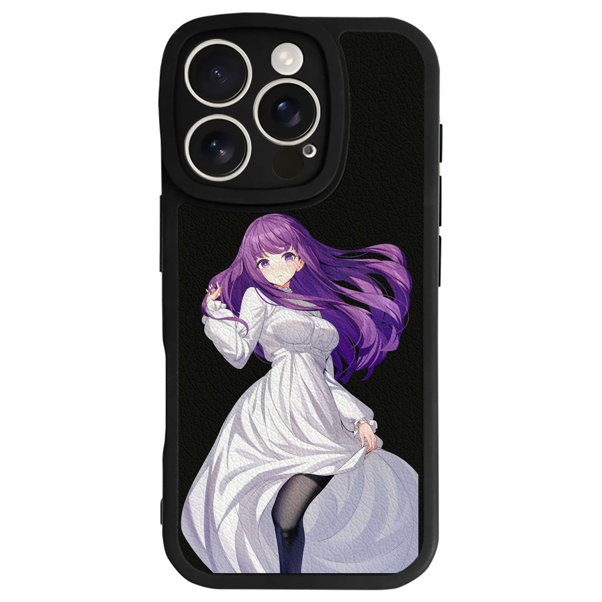 （画像用） 葬送のフリーレン Frieren 【iPhone 16シリーズ対応】シリコンスマホケース（レザー調） 材質：シリコン